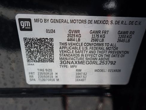 Used 2024 Chevrolet Equinox RS w/ RS Leather Package FWD image 34