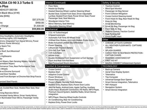 New 2026 MAZDA CX-90 3.3 Turbo S w/ Premium Plus AWD/4WD image 39