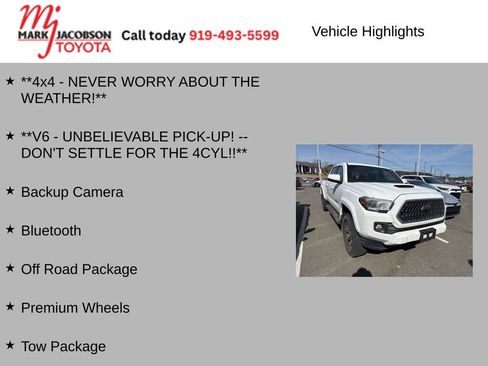 Used 2018 Toyota Tacoma TRD Sport w/ Technology Package image 5