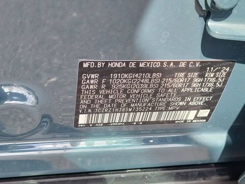 Certified 2025 Honda HR-V LX image 33