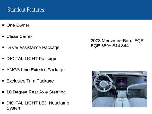 Certified 2023 Mercedes-Benz EQE 350+ SUV image 9