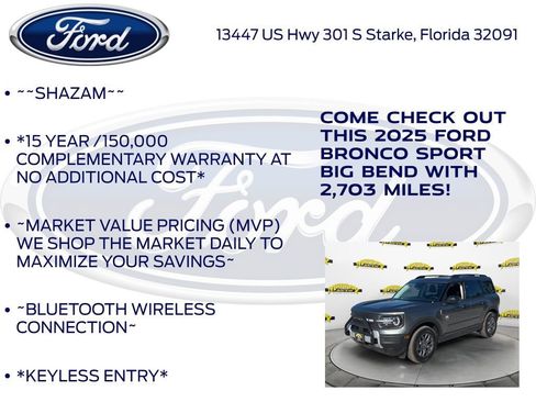 New 2025 Ford Bronco Sport Big Bend AWD/4WD image 5