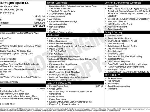 Used 2020 Volkswagen Tiguan SE image 22