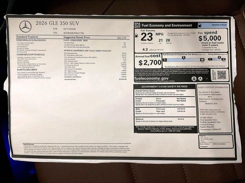 New 2026 Mercedes-Benz GLE 350 GLE 350 image 19