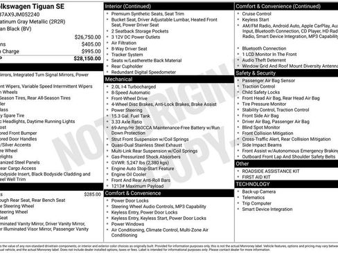 Used 2018 Volkswagen Tiguan SE image 30