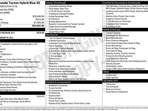 New 2026 Hyundai Tucson Blue SE w/ Tow & Go Package AWD/4WD image 26