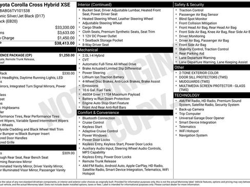 New 2026 Toyota Corolla Cross XSE w/ Convenience Package image 56
