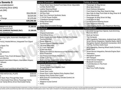 Used 2024 Kia Sorento S w/ Panoramic Sunroof Package FWD image 27
