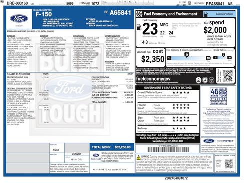 Used 2024 Ford F150 XLT w/ Equipment Group 302A MID AWD/4WD image 4