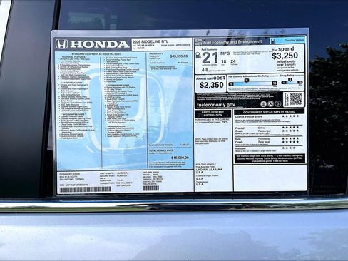 New 2026 Honda Ridgeline RTL image 18