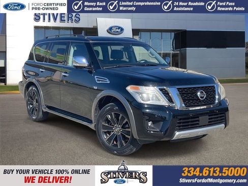 Used 2017 Nissan Armada Platinum w/ Captain Seat Package image 1