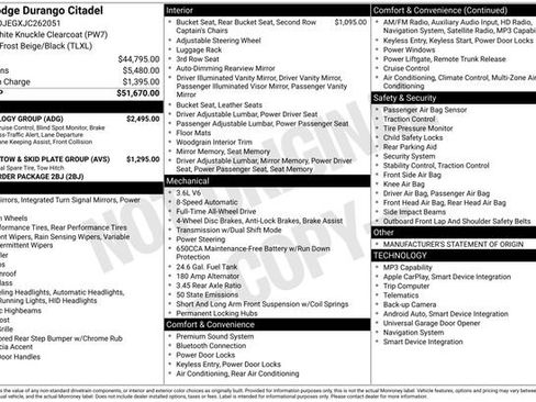 Used 2018 Dodge Durango Citadel w/ Technology Group image 34