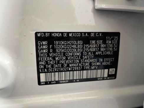 New 2026 Honda HR-V LX image 17