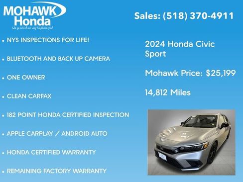 Certified 2024 Honda Civic Sport image 8