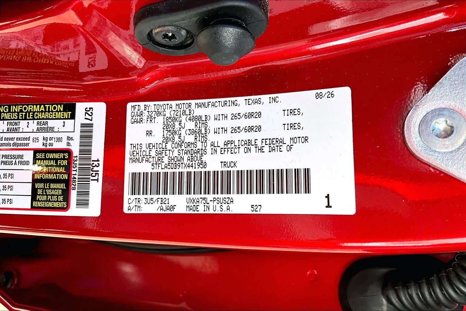 Certified 2026 Toyota Tundra SR5 AWD/4WD image 34
