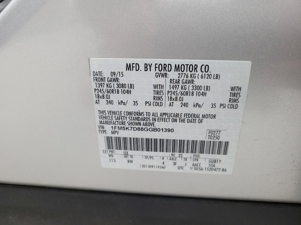 Used 2016 Ford Explorer XLT w/ Equipment Group 202A FWD image 33