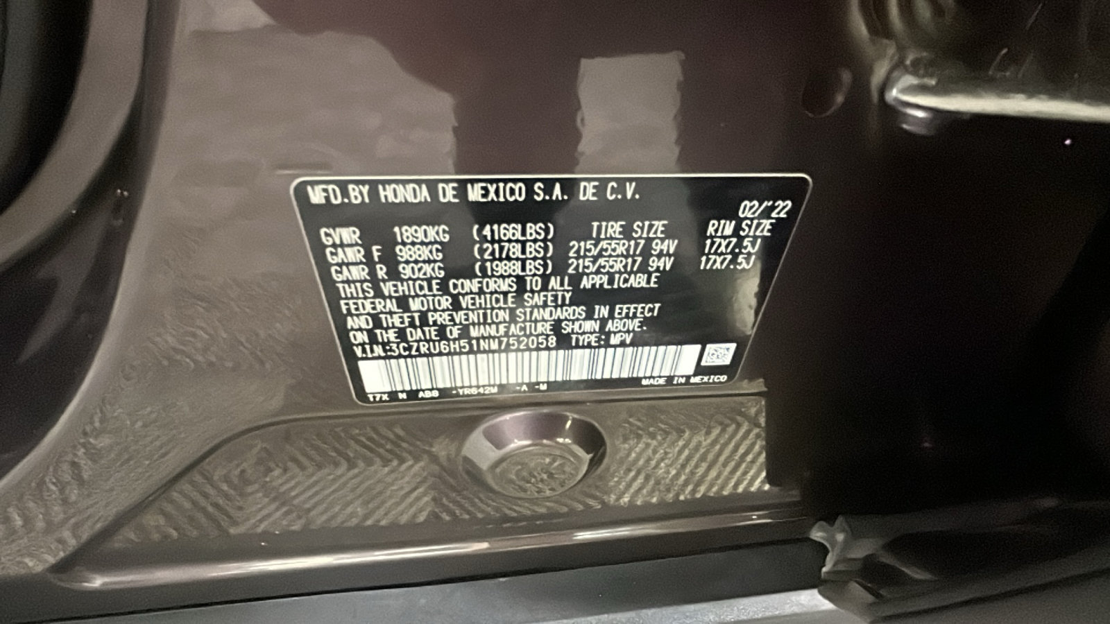 Used 2022 Honda HR-V EX image 10