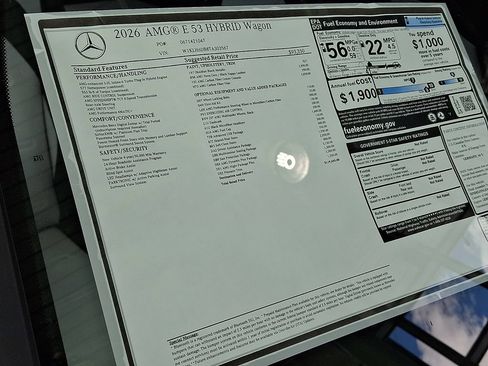 New 2026 Mercedes-Benz E 53 AMG e 4MATIC Wagon image 25