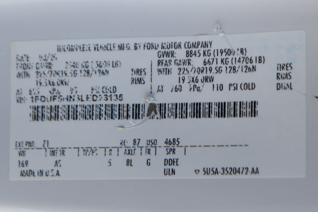 Used 2020 Ford F550 4x4 Regular Cab Super Duty image 56
