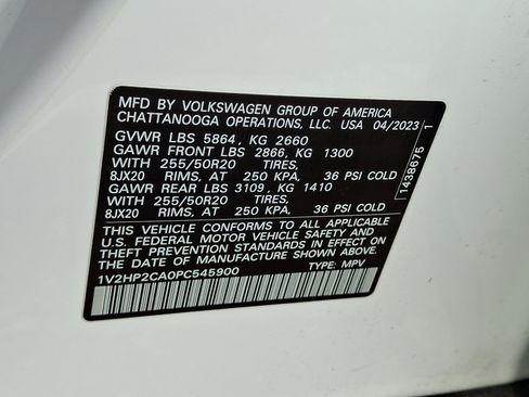 Certified 2023 Volkswagen Atlas SE image 29