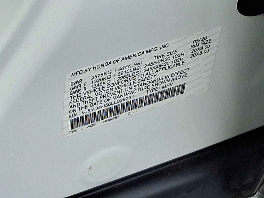 Certified 2020 Acura MDX w/ Technology Package AWD/4WD image 29