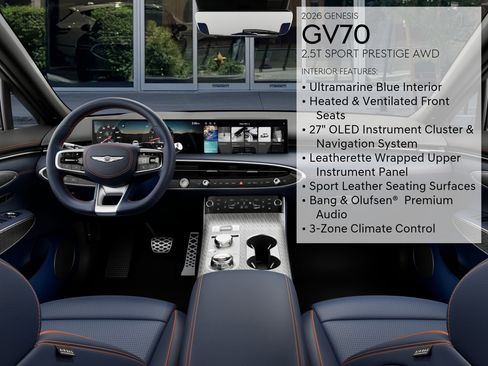 New 2026 Genesis GV70 2.5T Sport Prestige AWD/4WD image 17
