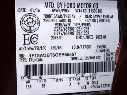 Used 2016 Ford F350 Lariat w/ Lariat Chrome Package image 49