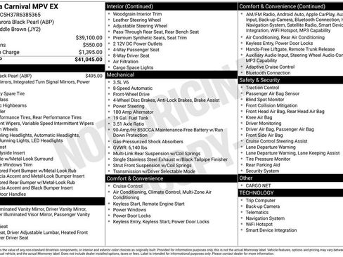 Used 2024 Kia Carnival EX FWD image 2