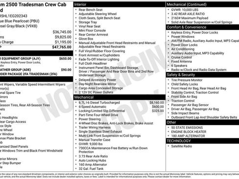 Used 2014 RAM 2500 Tradesman w/ Popular Equipment Group image 6