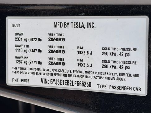 Used 2020 Tesla Model 3 Long Range AWD/4WD image 47