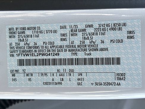 Certified 2023 Ford F150 Lightning Pro AWD/4WD image 33