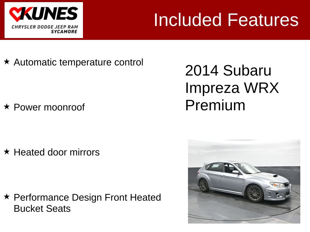 Used 2014 Subaru Impreza WRX Premium AWD/4WD image 3