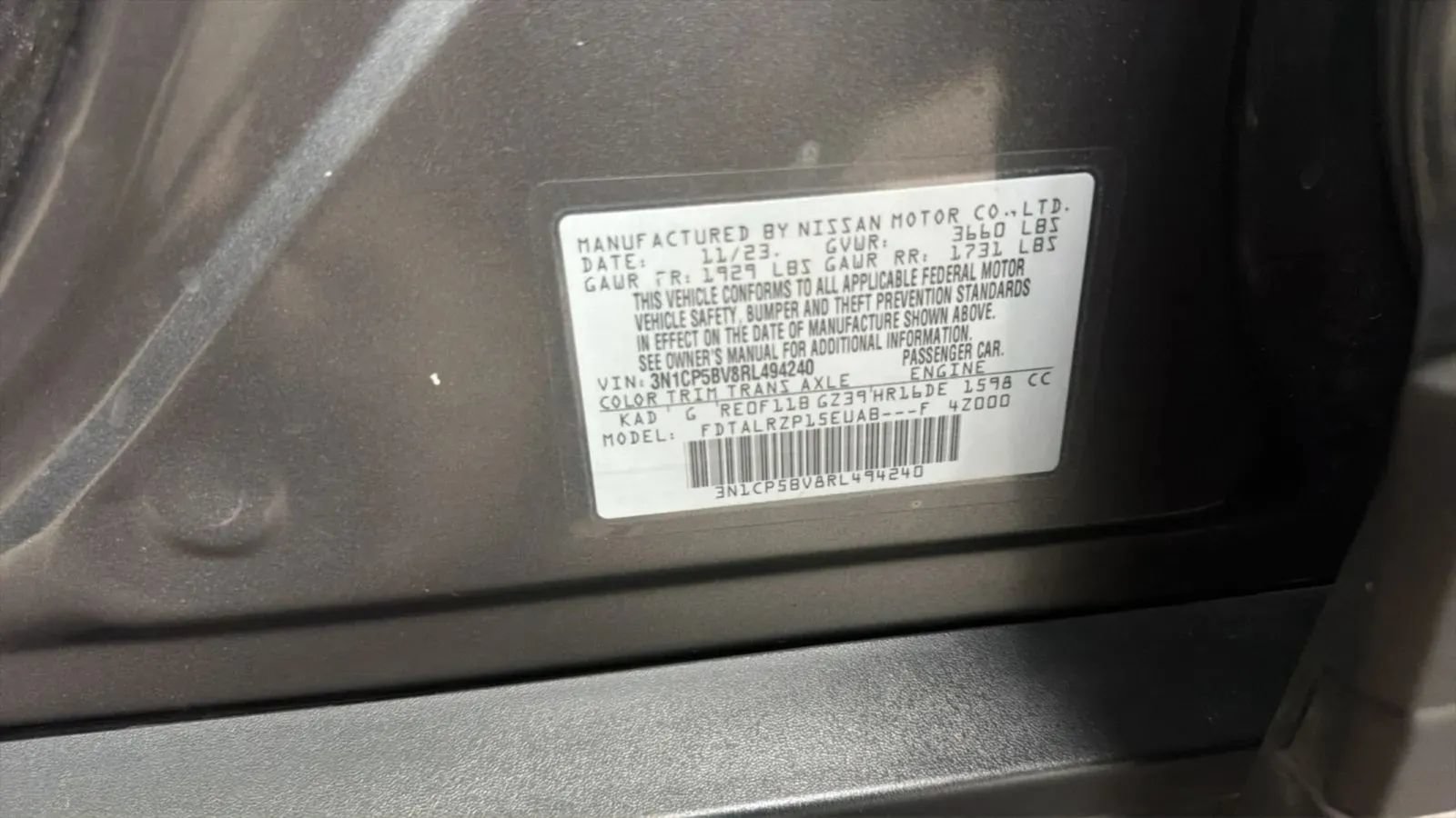 Used 2024 Nissan Kicks S FWD image 24