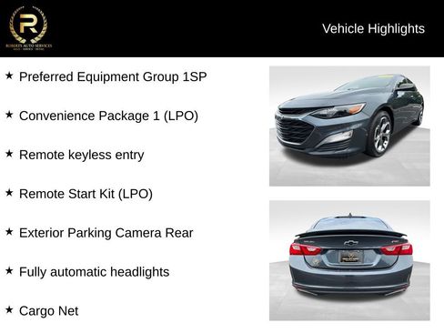 Used 2019 Chevrolet Malibu RS w/ LPO, Convenience Package 1 FWD image 9