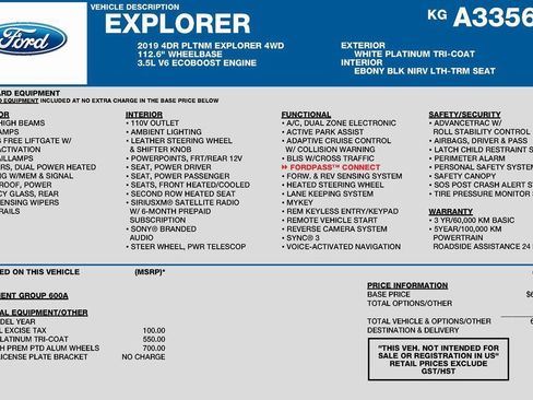 Used 2019 Ford Explorer Platinum image 3