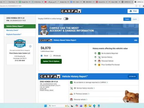 Used 2002 Honda CR-V LX image 2