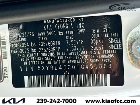 New 2026 Kia Sorento S FWD image 42