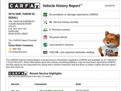 Used 2016 GMC Yukon XL Denali w/ Open Road Package image 13