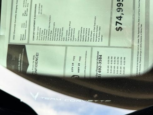 Used 2024 Chevrolet Corvette Stingray Preferred Conv w/ 2LT RWD image 28