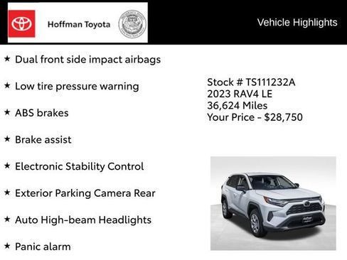 Used 2023 Toyota RAV4 LE FWD image 29
