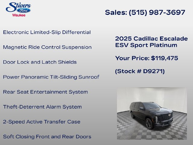 Used 2025 Cadillac Escalade ESV Sport Platinum AWD/4WD image 33