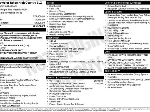 Used 2023 Chevrolet Tahoe High Country AWD/4WD image 13