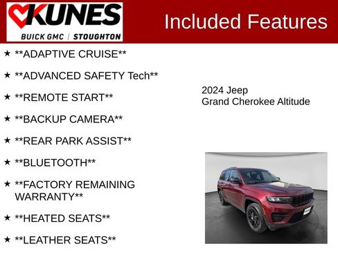 Used 2024 Jeep Grand Cherokee Altitude AWD/4WD image 2