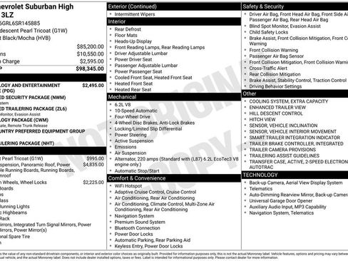 Used 2025 Chevrolet Suburban High Country AWD/4WD image 9