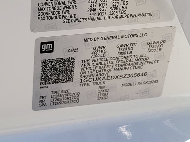 Used 2025 Chevrolet Silverado 1500 W/T w/ WT Value Package AWD/4WD image 15