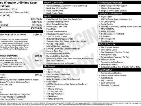 Used 2020 Jeep Wrangler Unlimited Sport image 32