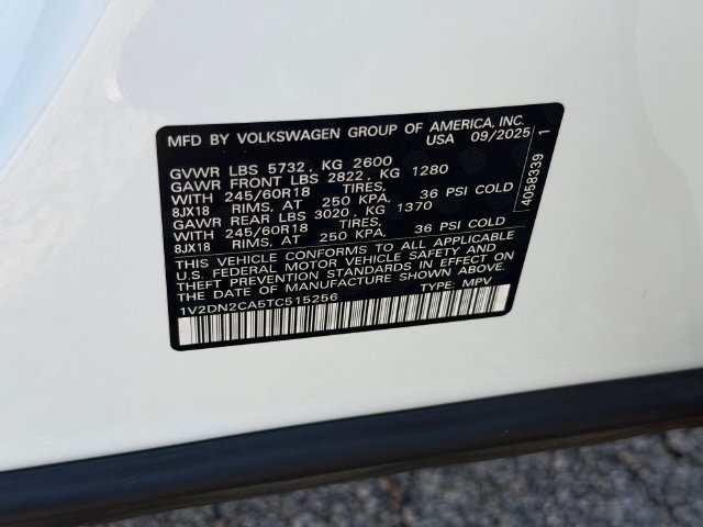 Certified 2026 Volkswagen Atlas SE FWD image 21
