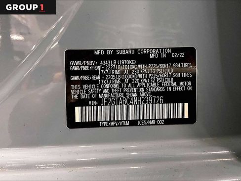 Certified 2022 Subaru Crosstrek 2.0i AWD/4WD image 35