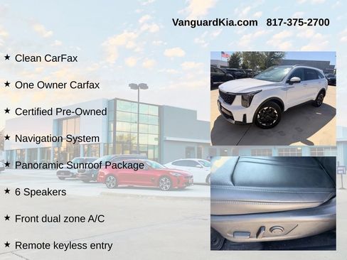 Used 2025 Kia Sorento S w/ Panoramic Sunroof Package FWD image 6
