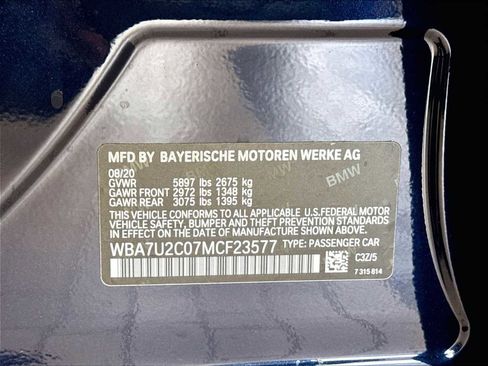 Used 2021 BMW 750i xDrive w/ Executive Package AWD/4WD image 36